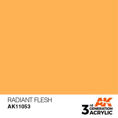 Акриловая краска RADIANT FLESH – STANDARD / ТЕЛЕСНЫЙ СИЯЮЩИЙ АК-интерактив AK11053 детальное изображение General Color AK 3rd Generation