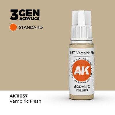 Акриловая краска VAMPIRIC FLESH – STANDARD / КОЖА ВАМПИРА АК-интерактив AK11057 детальное изображение General Color AK 3rd Generation