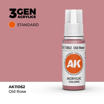 Акриловая краска OLD ROSE – STANDARD / СТАРАЯ РОЗА Акриловая краска AK11062 детальное изображение General Color AK 3rd Generation