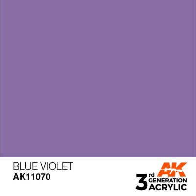 Акриловая краска BLUE VIOLET – STANDARD / СИНЕ-ЛИЛОВЫЙ АК-интерактив AK11070 детальное изображение General Color AK 3rd Generation