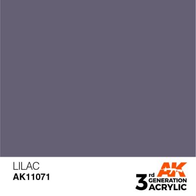 Акриловая краска LILAC – STANDARD / СИРЕНЕВЫЙ АК-интерактив AK11071 детальное изображение General Color AK 3rd Generation