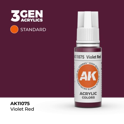 Акриловая краска VIOLET RED – STANDARD / ЛИЛОВО-КРАСНЫЙ АК-интерактив AK11075 детальное изображение General Color AK 3rd Generation