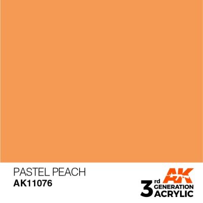 Акриловая краска PASTEL PEACH – PASTEL / ПАСТЕЛЬНЫЙ ПЕРСИКОВЫЙ АК-интерактив AK11076 детальное изображение General Color AK 3rd Generation