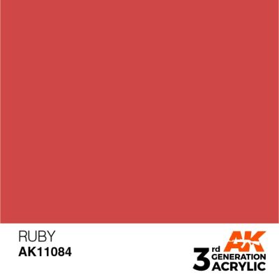 Акрилова фарба RUBY – STANDARD / РУБІНОВИЙ AK-interactive AK11084 детальное изображение General Color AK 3rd Generation