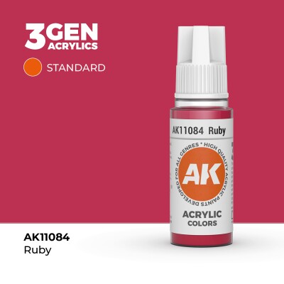 Акриловая краска RUBY – STANDARD / РУБИНОВЫЙ АК-интерактив AK11084 детальное изображение General Color AK 3rd Generation