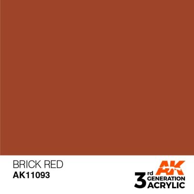 Акрилова фарба BRICK RED – STANDARD / ЦЕГЛА ЧЕРВОНА AK-interactive AK11093 детальное изображение General Color AK 3rd Generation
