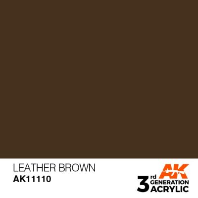 preview Акриловая краска LEATHER BROWN – STANDARD / КОЖАНЫЙ КОРИЧНЕВЫЙ АК-интерактив AK11110