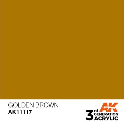 Acrylic paint GOLDEN BROWN – STANDARD / GOLDEN BROWN AK-interactive AK11117 детальное изображение General Color AK 3rd Generation