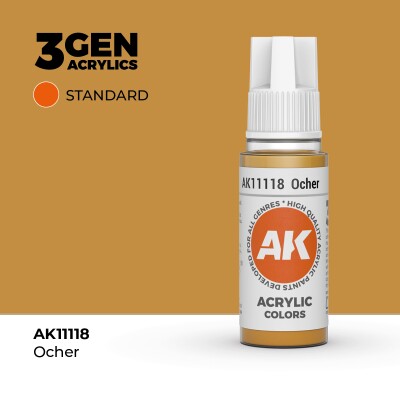 Акриловая краска OCHRE – STANDARD / ОХРА АК-интерактив AK11118 детальное изображение General Color AK 3rd Generation