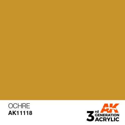 Acrylic paint OCHRE – STANDARD / OXRA AK-interactive AK11118 детальное изображение General Color AK 3rd Generation