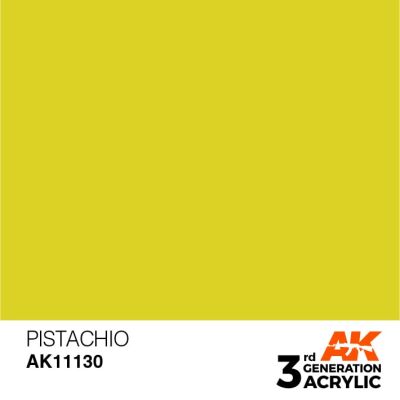 Акриловая краска PISTACHIO – STANDARD / ФИСТАШКОВЫЙ  АК-интерактив AK11130 детальное изображение General Color AK 3rd Generation