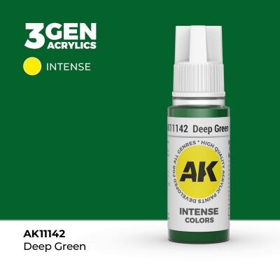 Акрилова фарба DEEP GREEN – INTENSE / ГЛИБОКИЙ ЗЕЛЕНИЙ AK-interactive AK11142 детальное изображение General Color AK 3rd Generation