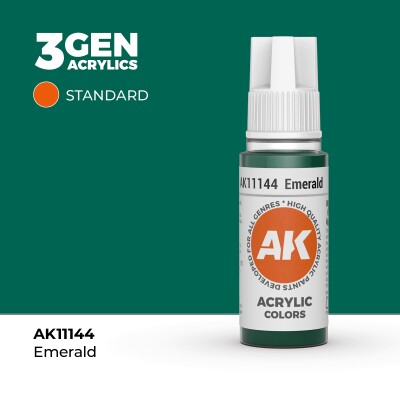 Акриловая краска EMERALD – STANDARD / ИЗУМРУДНЫЙ АК-интерактив AK11144 детальное изображение General Color AK 3rd Generation