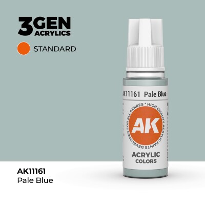 Акриловая краска PALE BLUE – STANDARD / БЛЕДНО-СИНИЙ АК-интерактив AK11161 детальное изображение General Color AK 3rd Generation