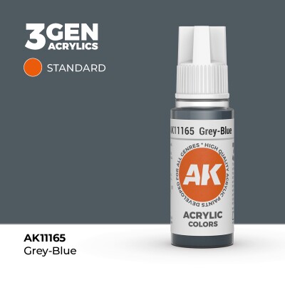 Акриловая краска GREY-BLUE – STANDARD / СЕРО-СИНИЙ АК-интерактив AK11165 детальное изображение General Color AK 3rd Generation