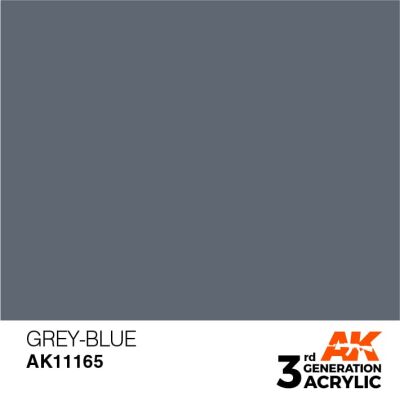 Акрилова фарба GREY-BLUE - STANDARD / СІРО-СИНІЙ AK-interactive AK11165 детальное изображение General Color AK 3rd Generation