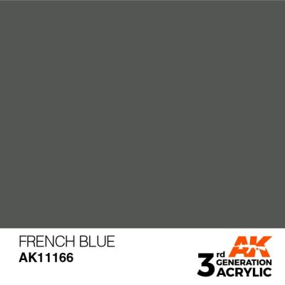Acrylic paint FRENCH BLUE – STANDARD / FRENCH BLUE AK-interactive AK11166 детальное изображение General Color AK 3rd Generation