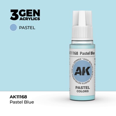 Акриловая краска PASTEL BLUE – PASTEL / ПАСТЕЛЬНЫЙ СИНИЙ АК-интерактив AK11168 детальное изображение General Color AK 3rd Generation