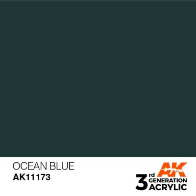 Акрилова фарба OCEAN BLUE – STANDARD / ОКЕАНІЧНИЙ СИНІЙ AK-interactive AK11173 детальное изображение General Color AK 3rd Generation