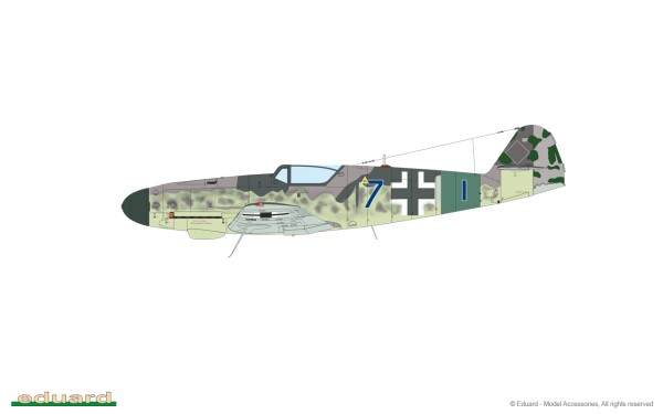 Збірна модель 1/48 Літак Messerschmitt Bf 109K KURFÜRST LIMITED Eduard 11177 детальное изображение Самолеты 1/48 Самолеты