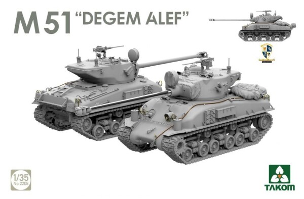 Збірна модель 1/35 Набір Американські танки Шерман (M4A1(76W) VVSS &amp; M51 "Degem Alef") та джип Willys Takom 2207W детальное изображение Бронетехника 1/35 Бронетехника