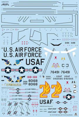 Збірна модель 1/72 Літак B-52G Stratofortress рання версія з ракетами Hound Dog Italeri 1451 детальное изображение Самолеты 1/72 Самолеты