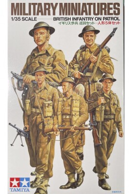Збірна модель 1/35 Фігури Британська піхота в патрулі (5 фігур) Tamiya 35223 детальное изображение Фигуры 1/35 Фигуры