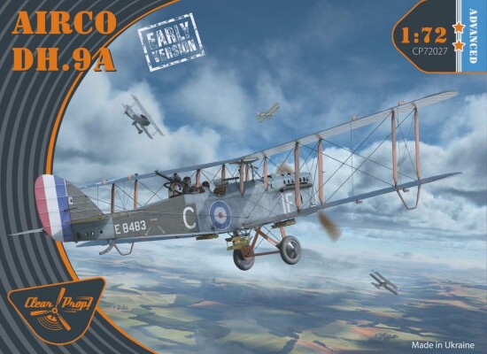 Збірна модель 1/48 Британський літак-бомбардувальник Airco DH.9A (рання версія) Clear Prop 72027 детальное изображение Самолеты 1/72 Самолеты