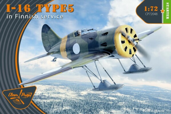 Збірна модель 1/72 Літак І-16 Тип 5 на службі у Фінляндії Clear Prop 72048 детальное изображение Самолеты 1/72 Самолеты