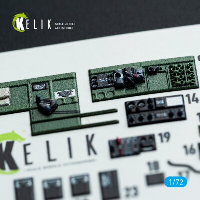 Grumman TBM-3 Avenger 3D декаль интерьер для комплекта HobbyBoss1/72 KELIK K72137 детальное изображение 3D Декали Афтермаркет
