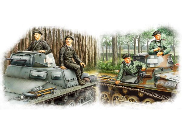 Комплект німецького танкового екіпажу детальное изображение Фигуры 1/35 Фигуры