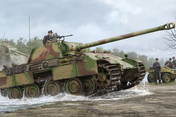 Сборная модель немецкого боевого танка Panther G поздняя версия детальное изображение Бронетехника 1/35 Бронетехника
