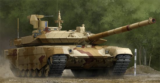 Сборная модель боевого танка Т-90С модернизирована (Mod 2013 г.) детальное изображение Бронетехника 1/35 Бронетехника