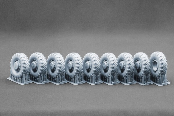 Набір коліс (з деформацією) для KZKT-7428 V-202 від Trumpeter ScaleX WM-35030W детальное изображение Колёса Афтермаркет