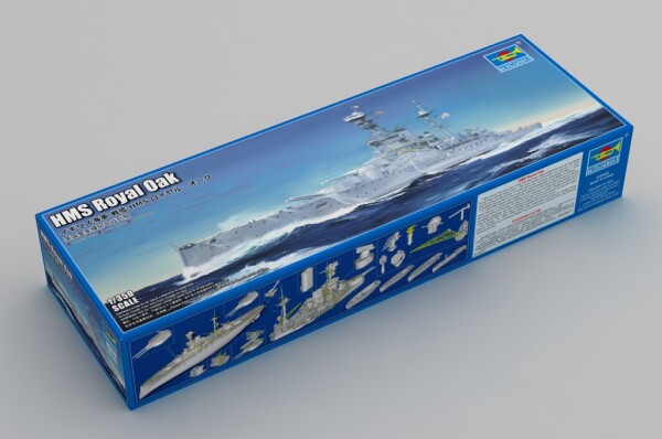 Збірна модель 1/350 Британський лінкор HMS Royal Oak Trumpeter 05378 детальное изображение Флот 1/350 Флот