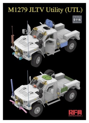 Збірна модель 1/35 Бронеавтомобіль M1279 JLTV Utility (UTL) RFM RM-5116 детальное изображение Автомобили 1/35 Автомобили