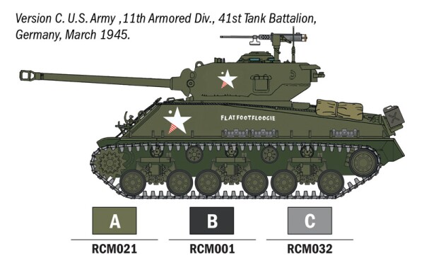 Збірна модель 1/56 Танк Sherman M4A3E8 Fury - Стартовий набір - просте фарбування Italeri 75001 детальное изображение Бронетехника 1/56 Бронетехника