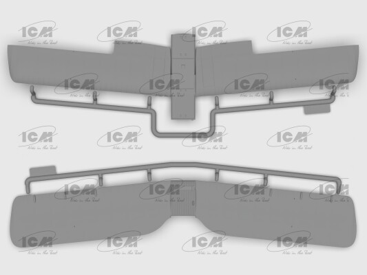 Сборная модель 1/32 Британский учебный самолет DH. 82A Tiger Moth с бомбами ICM 32038 детальное изображение Самолеты 1/32 Самолеты