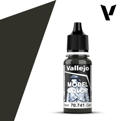 Акрилова фарба Камуфляж Чорно-Зелений (Camouflage Black Green) Vallejo Model Color VAL 70741 детальное изображение Model Color Vallejo