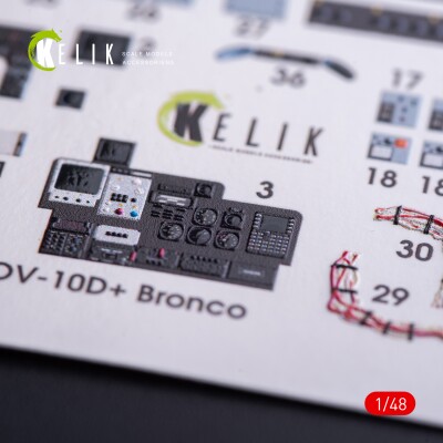 OV-10D+ Bronco 3D декаль інтер'єр для комплекту ICM 1/48 KELIK K48011 детальное изображение 3D Декали Афтермаркет