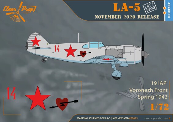 Scale model1/72 Aircraft La-5 Late Version Clear Prop 72015 детальное изображение Самолеты 1/72 Самолеты