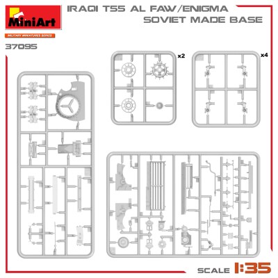 Збірна модель 1/35 Іракський танк Т-55А AL FAW/Enigma MiniArt 37095 детальное изображение Бронетехника 1/35 Бронетехника