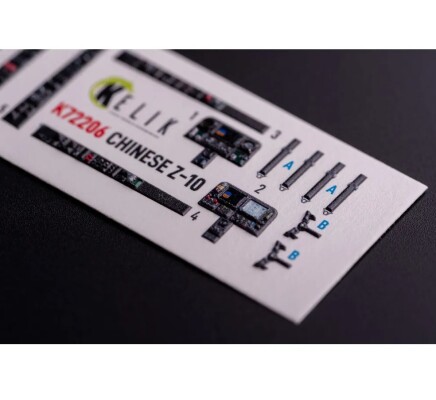 Chinese Changhe Z-10 3D декаль інтер'єр для комплекту HobbyBoss1/72 KELIK K72206 детальное изображение 3D Декали Афтермаркет