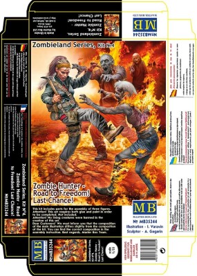 Збірна модель 1/35 Комплект Zombieland Series комплект №4 Zombie Hunter: Дорога до волі! Останній шанс! MasterBox 35244 детальное изображение Фигуры 1/35 Фигуры