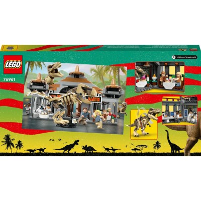 Конструктор Центр відвідувачів: Атака тиранозавра й раптора LEGO Jurassic World 76961 детальное изображение Jurassic Park Lego