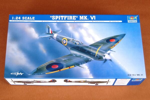 Збірна модель 1/24 Британський Spitfire Mk.Vi Trumpeter 02413 детальное изображение Самолеты 1/24 Самолеты
