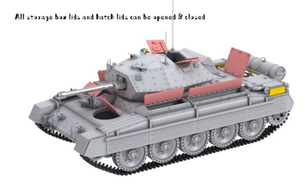 Сборная модель 1/35 британский танк Crusader MKIII Border Model BT-012 детальное изображение Бронетехника 1/35 Бронетехника