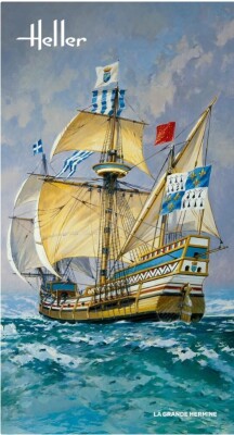 Сборная модель 1/150 Парусное судно La Grande Hermine Хеллер 80841 детальное изображение Парусники Флот
