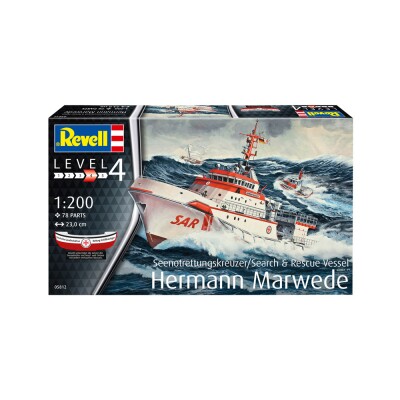 Збірна модель 1/200 Пошуково-рятувальне судно Hermann Marwede Revell 05812 детальное изображение Гражданский флот Флот