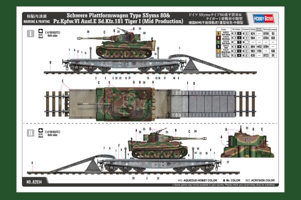 preview Schwere Plattformwagen Type SSyms 80&amp;Pz.Kpfw.VI Ausf.E Sd.Kfz.181 Tiger I (Mid Production)